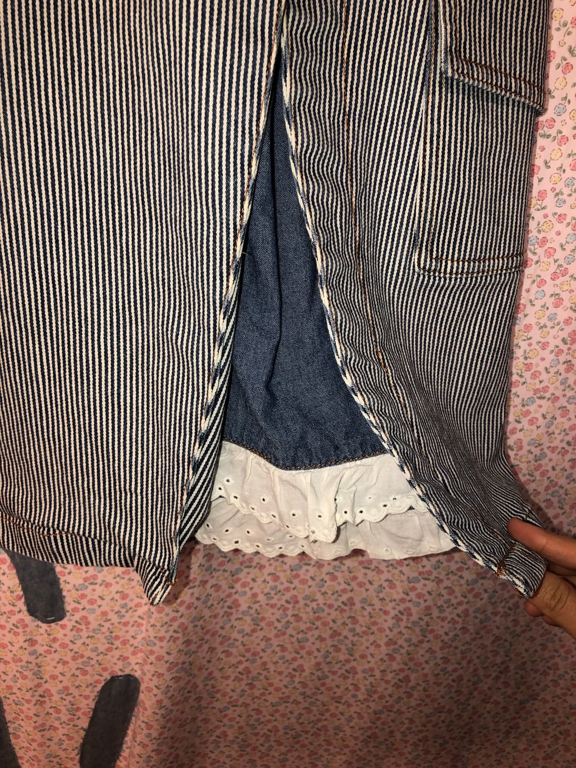 stripe pocket slit skirt 상품이미지4