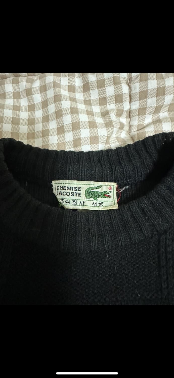 라코스테 블랙 니트 L 상품이미지3