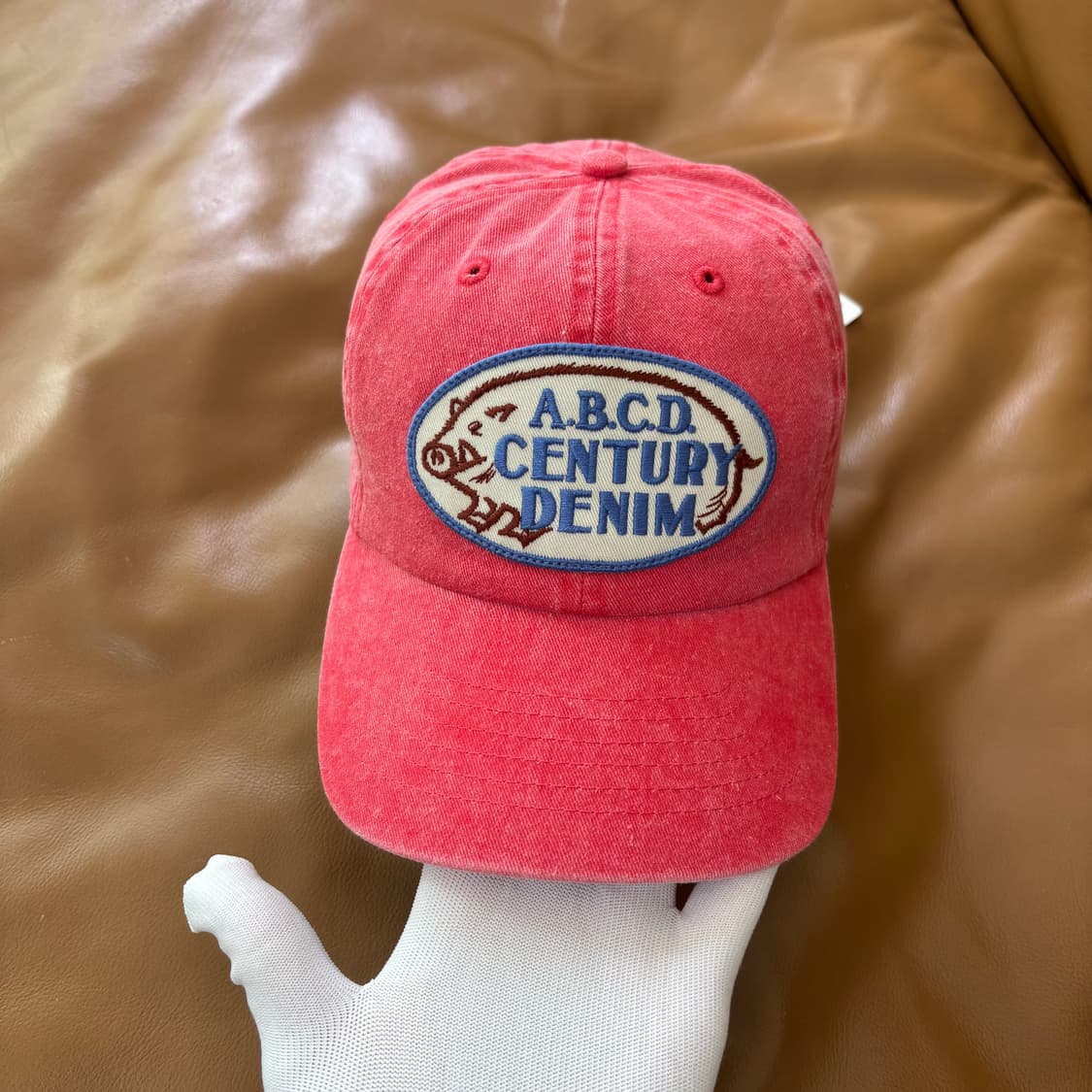 Kapital 캐피탈 오사카 한정 6패널 볼캡 모자 워시드 레드 상품이미지2