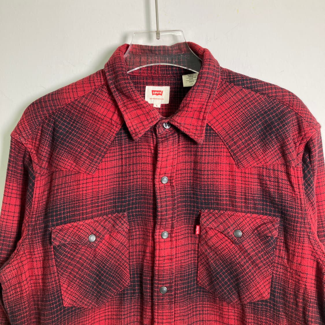 Levis 리바이스 웨스턴 플란넬 셔츠 L 상품이미지4