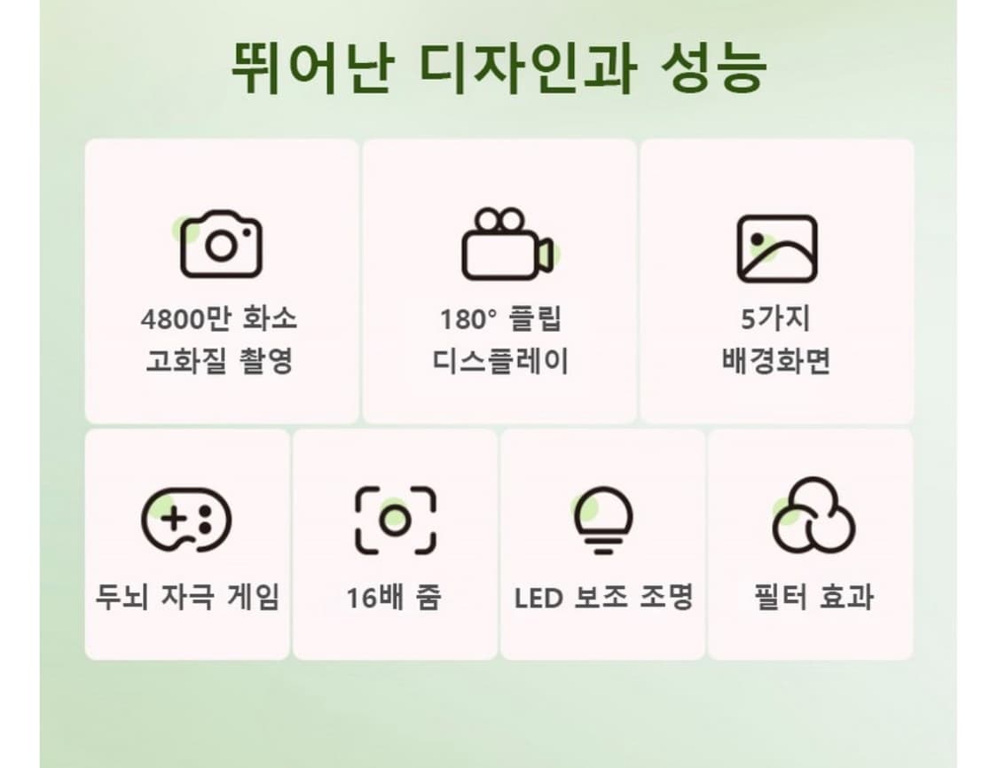 RUNHome 하이엔드 미러리스 디지털 카메라 화이트 상품이미지3