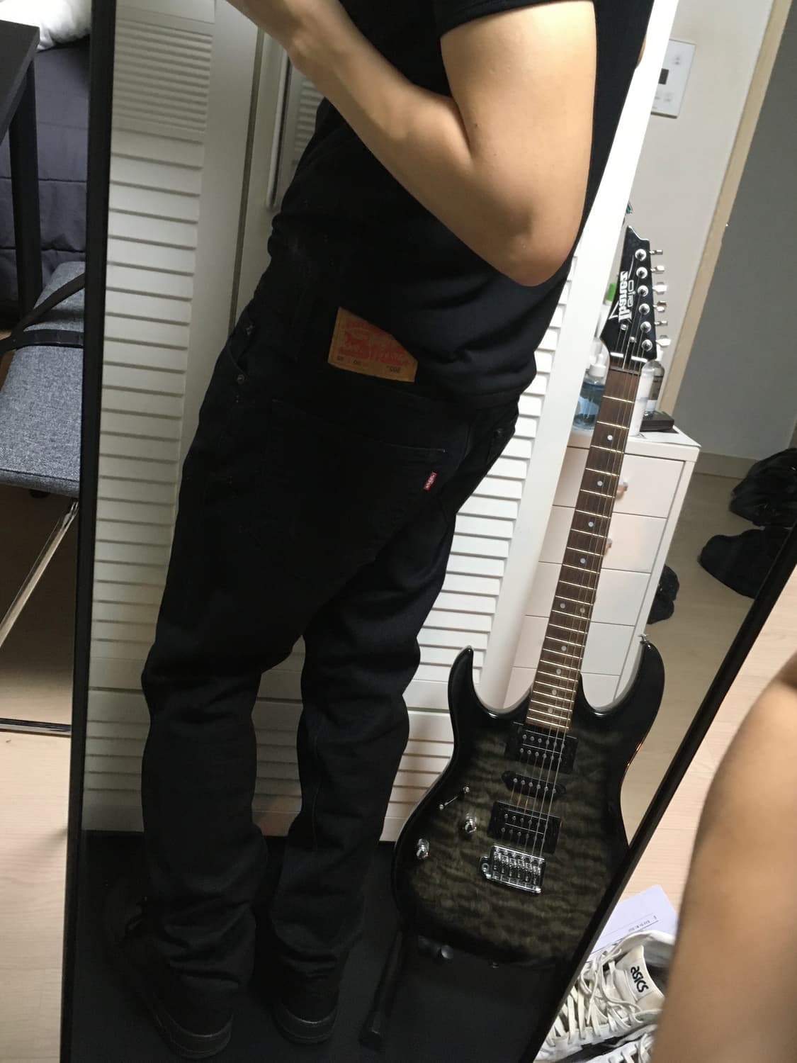 리바이스 502 블랙 빈티지 락시크 데님 상품이미지4