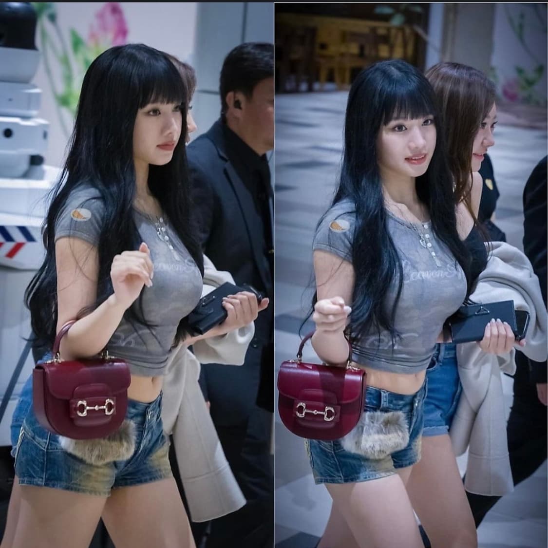 스컬프터 헤븐리 카모 티 포레스트 S 나띠 착용 상품이미지4