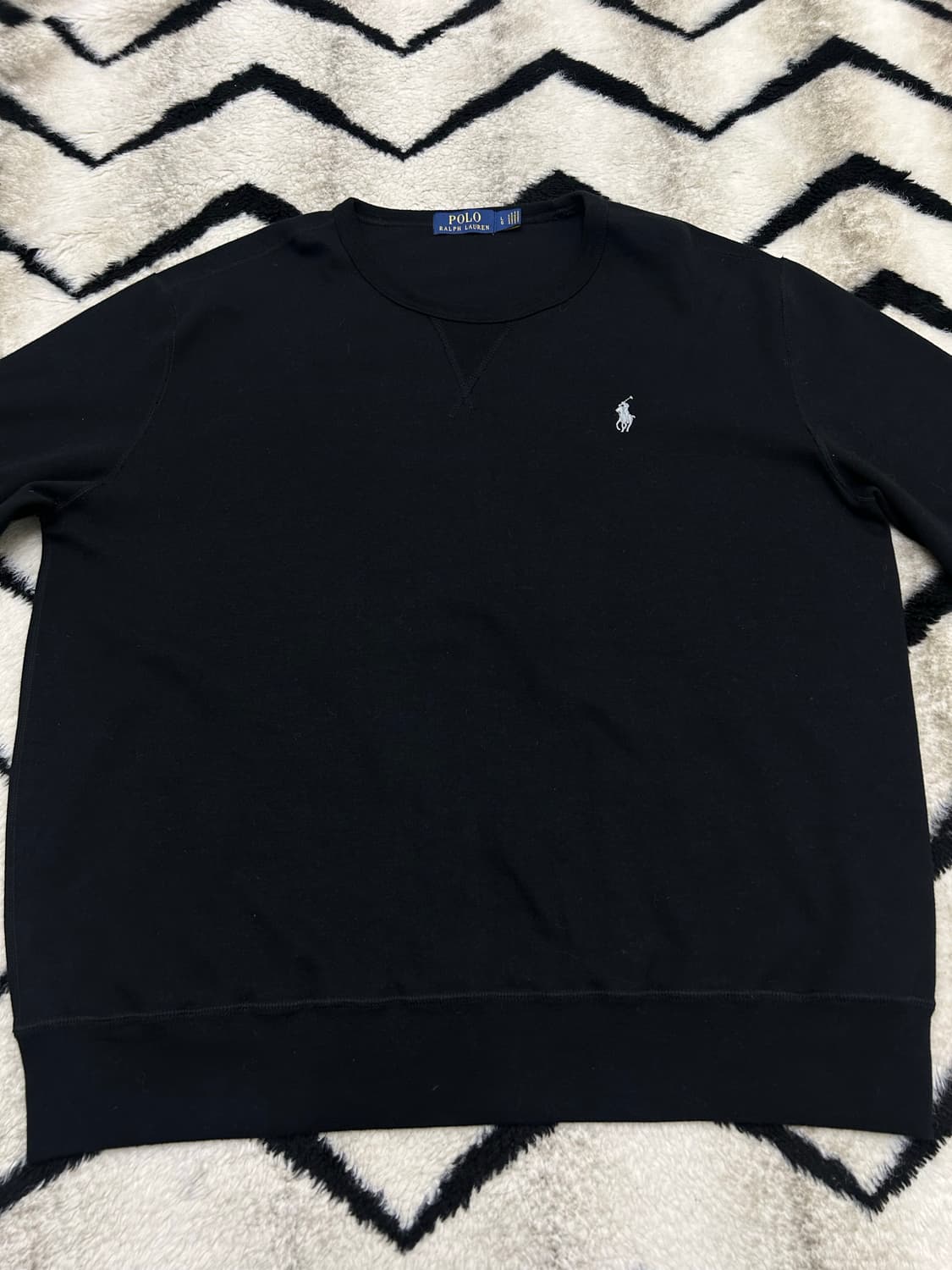 [L]폴로랄프로렌 크루넥 맨투맨/블랙 상품이미지3