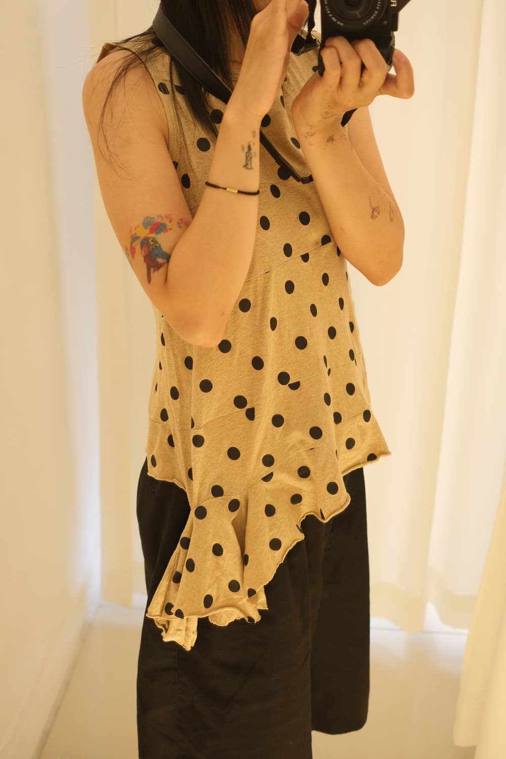 Dot cut-sew sleeveless 상품이미지9