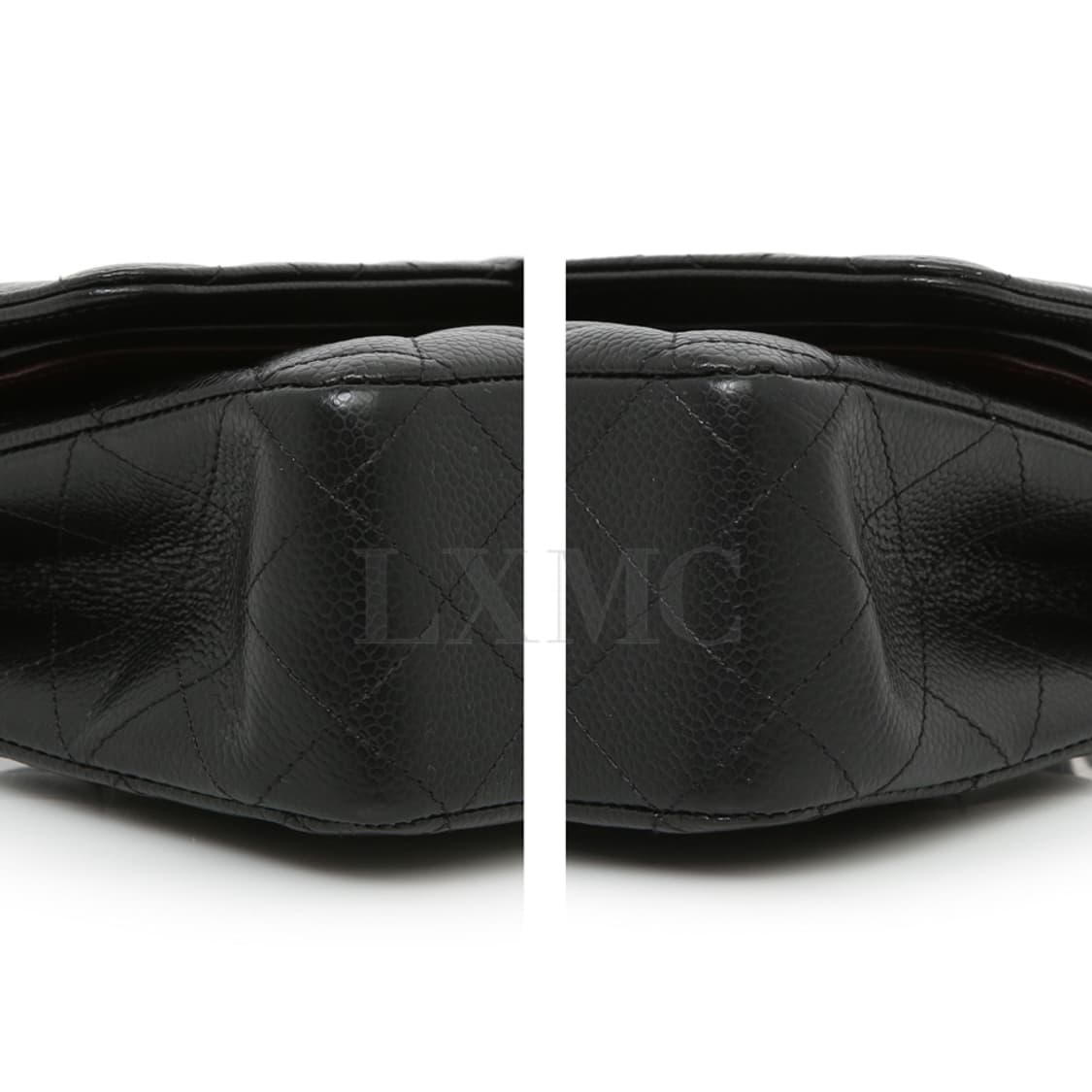 샤넬 클래식 캐비어 미듐 블랙 은장 체인백 A01112 상품이미지10