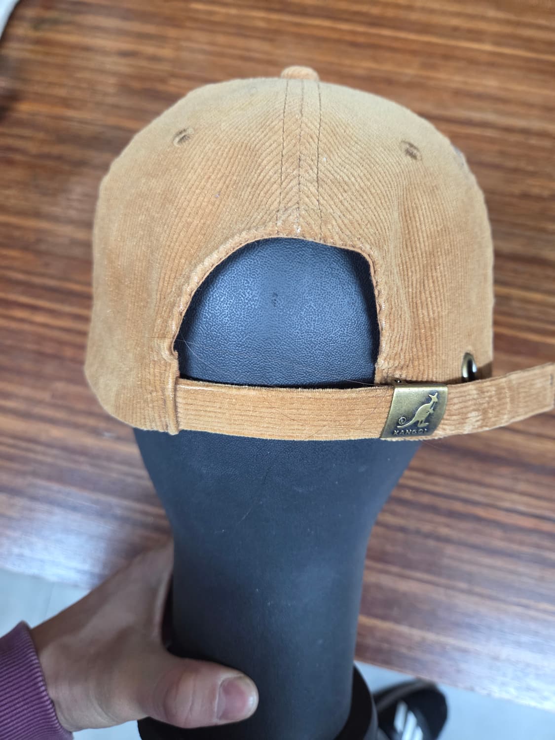 캉골 코듀로이 된장색 모자 프리  상품이미지3