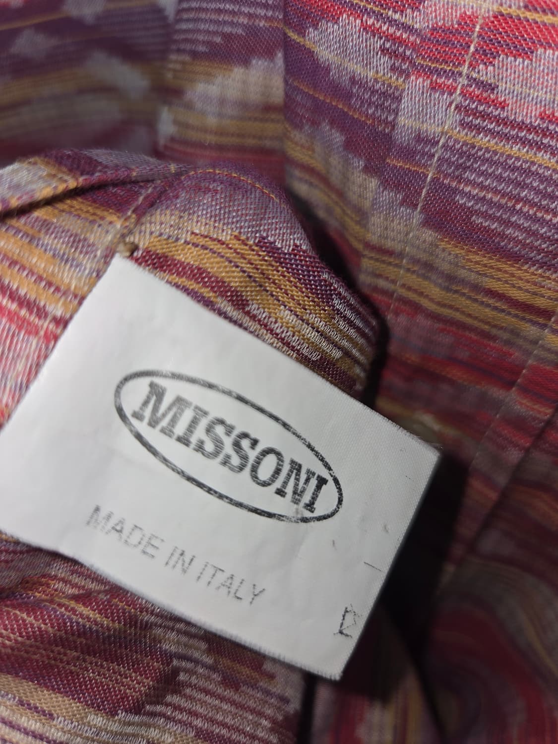 미쏘니 지오메트릭 패턴 셔츠 (Italy made) 상품이미지7