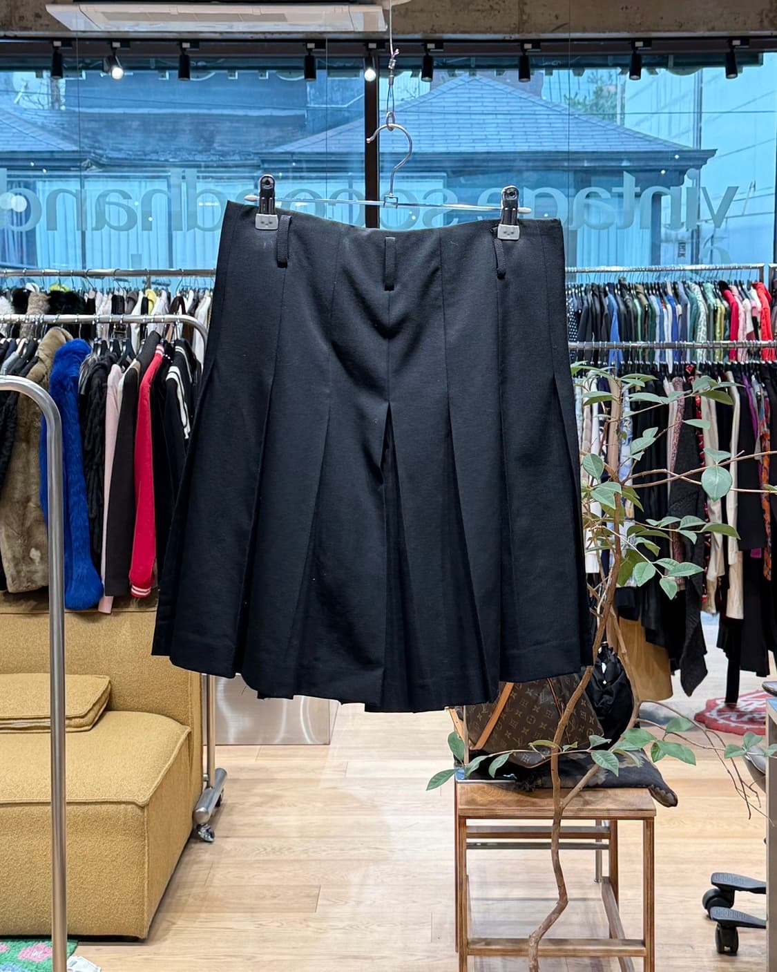 꼼데가르송 블랙 플리츠 스커트 팬츠  상품이미지1