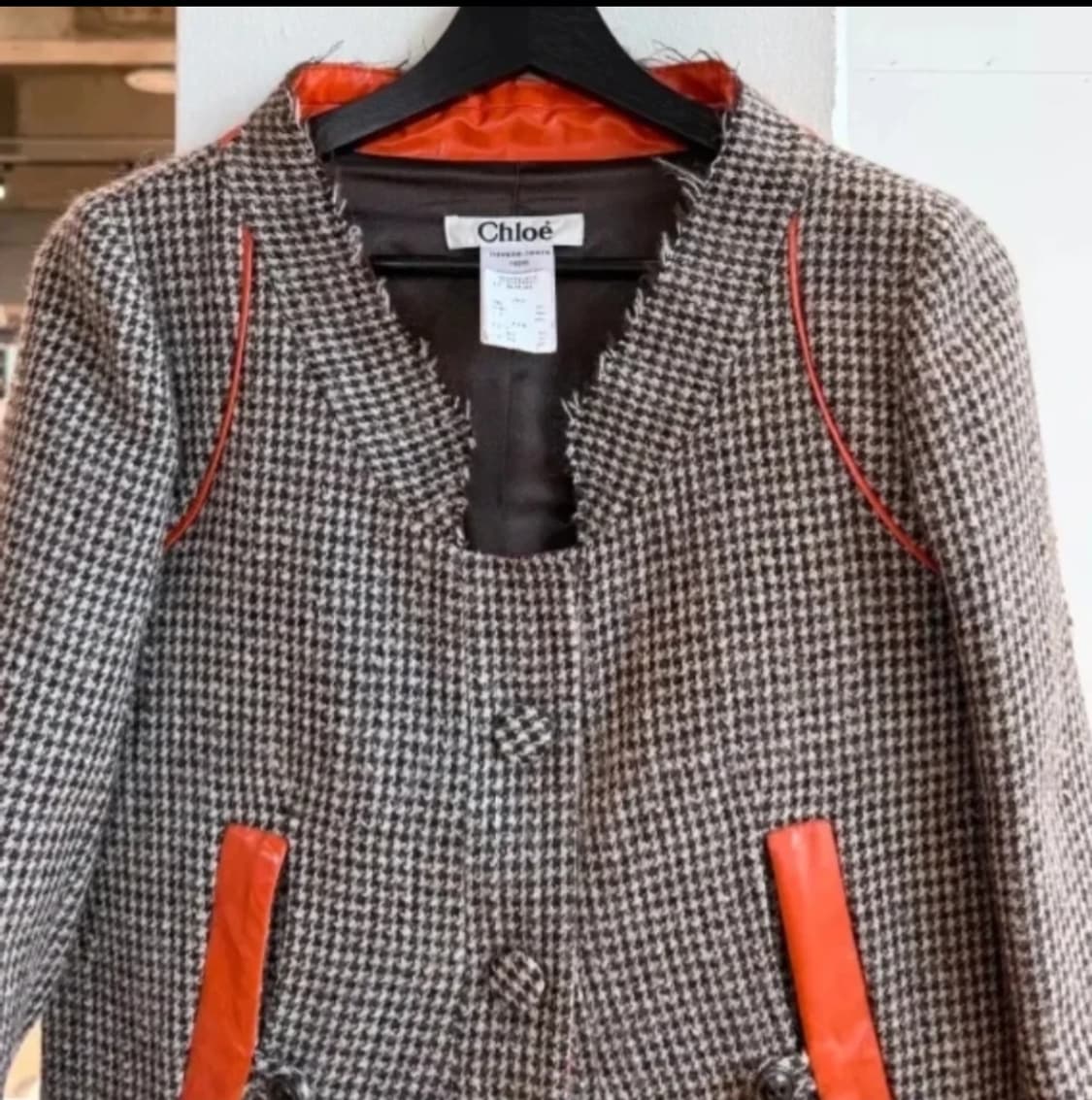 (정품)Chloe 체크 자켓 44-55 상품이미지3