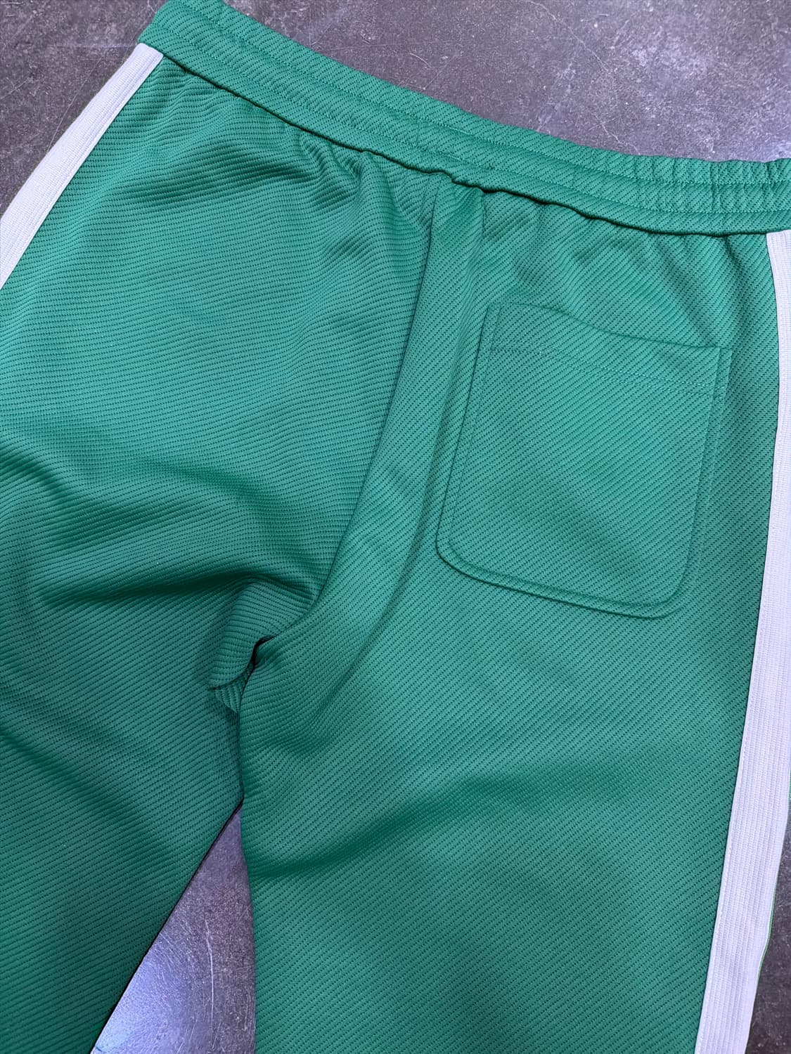 배색 스트라이프 조거팬츠 트랙팬츠 그린 화이트 XXL 상품이미지7