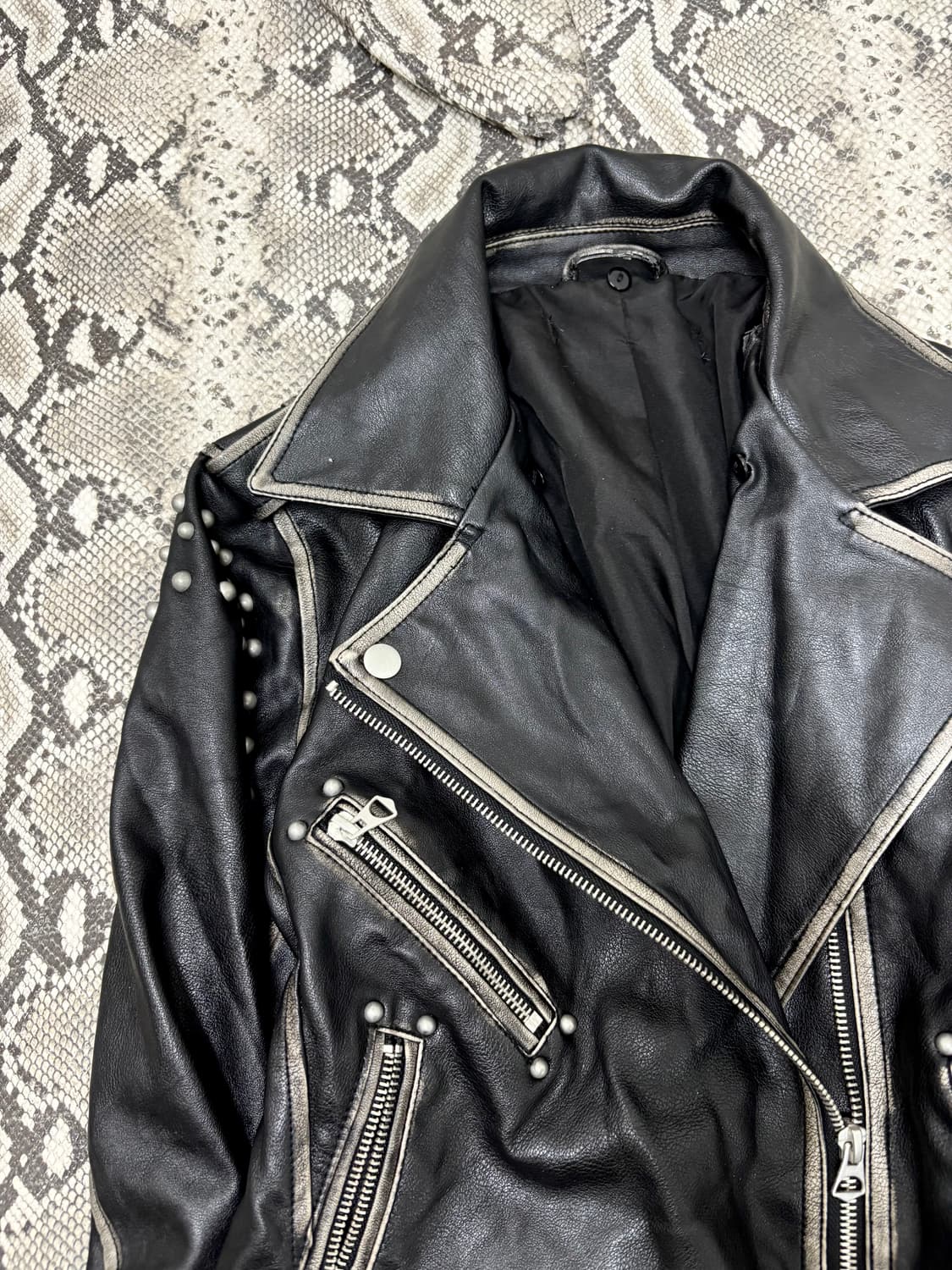 “Vintage” Rock Chic Mood Side Zipper Stu 상품이미지2