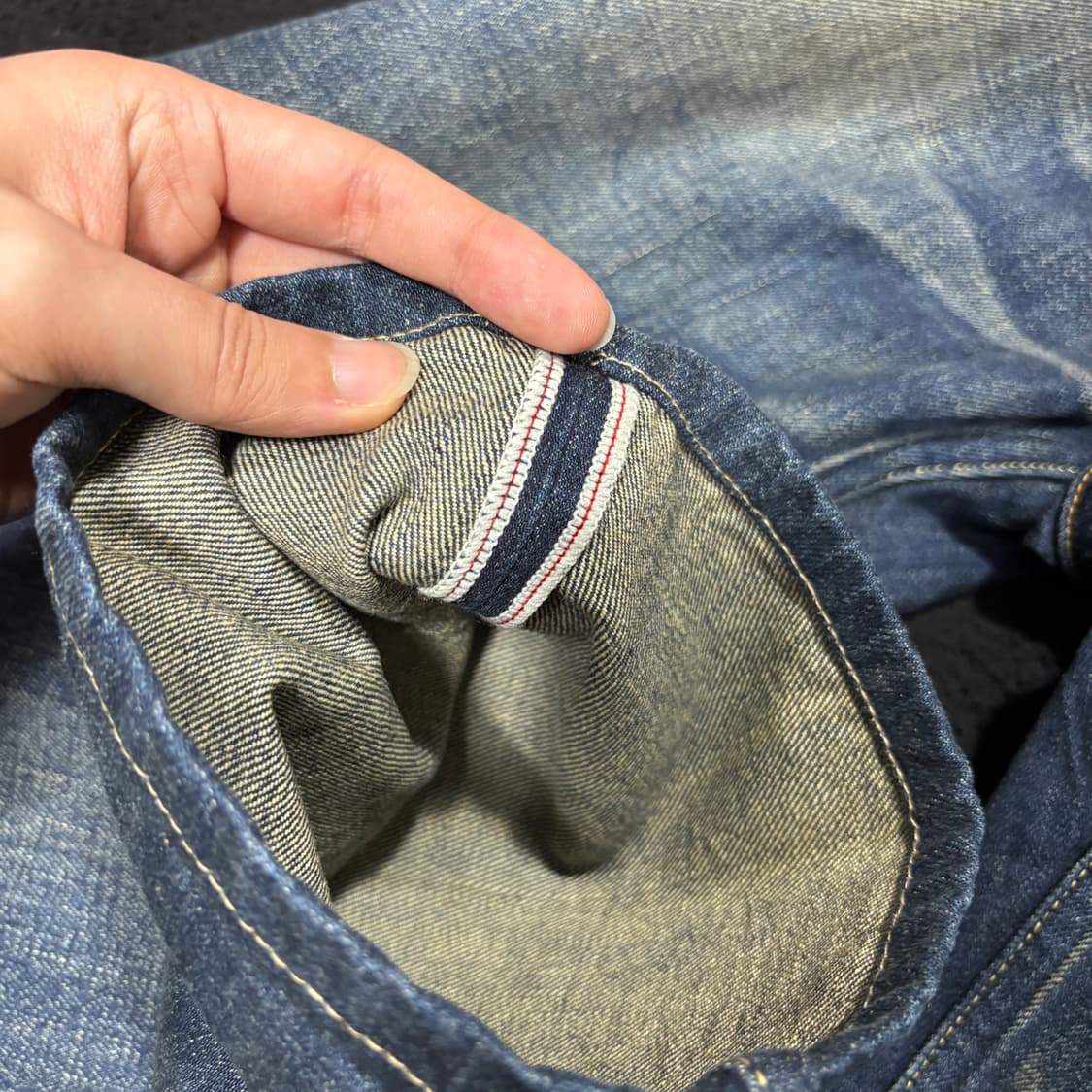 36 리바이스551 made in japan 진청 워싱 셀비지 데님팬츠 상품이미지3