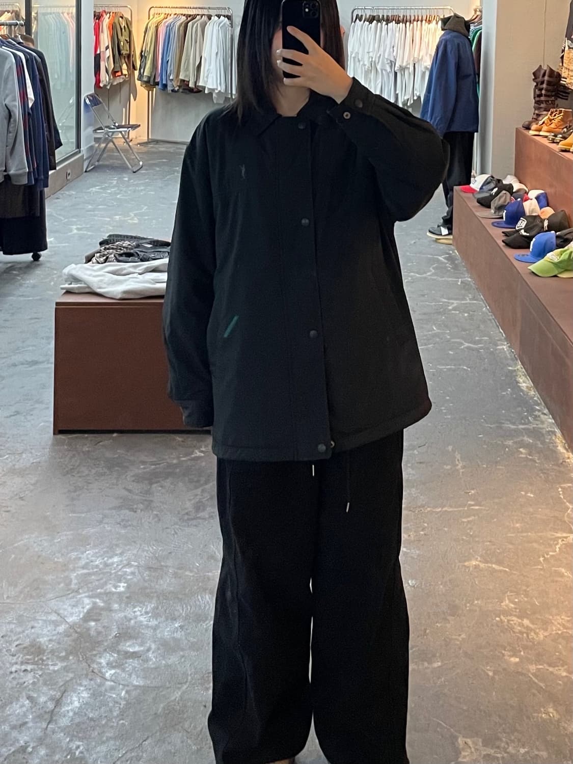 입생로랑 아카이브 폴리 쉘 블랙 자켓 H1283 상품이미지1