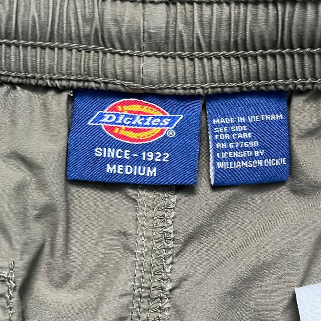 DICKIES 코튼밴딩쇼츠 카키 M 상품이미지4