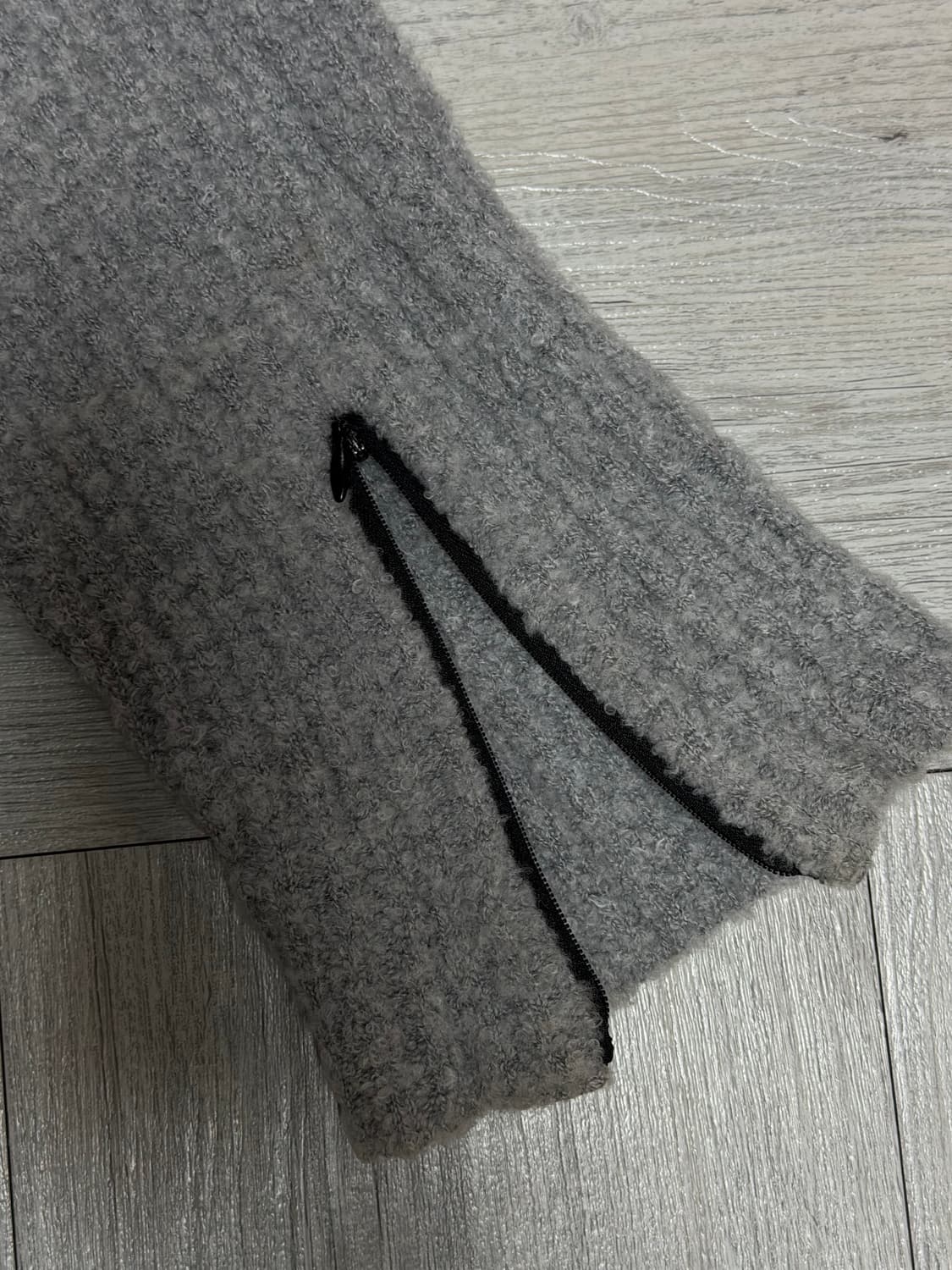 Vacant archive 니트 집업 가디건 (블랙/그레이) 상품이미지6