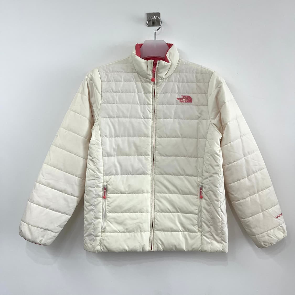 노스페이스 리버시블 딸기우유 아이보리 양면 경량 패딩 상품이미지3