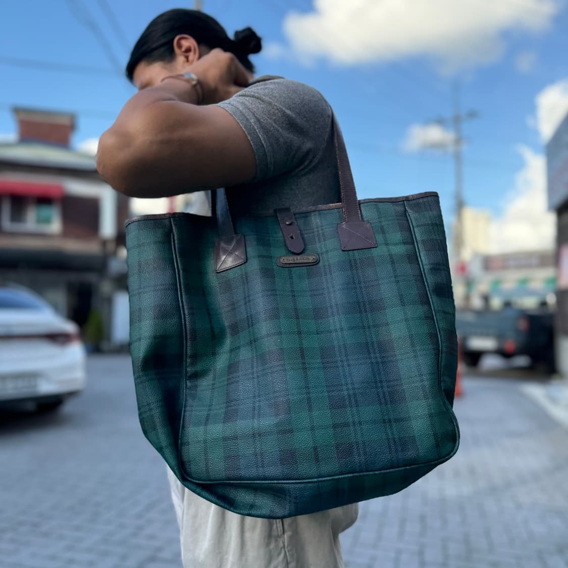 폴로 랄프로렌 블랙와치 토트백 상품이미지8