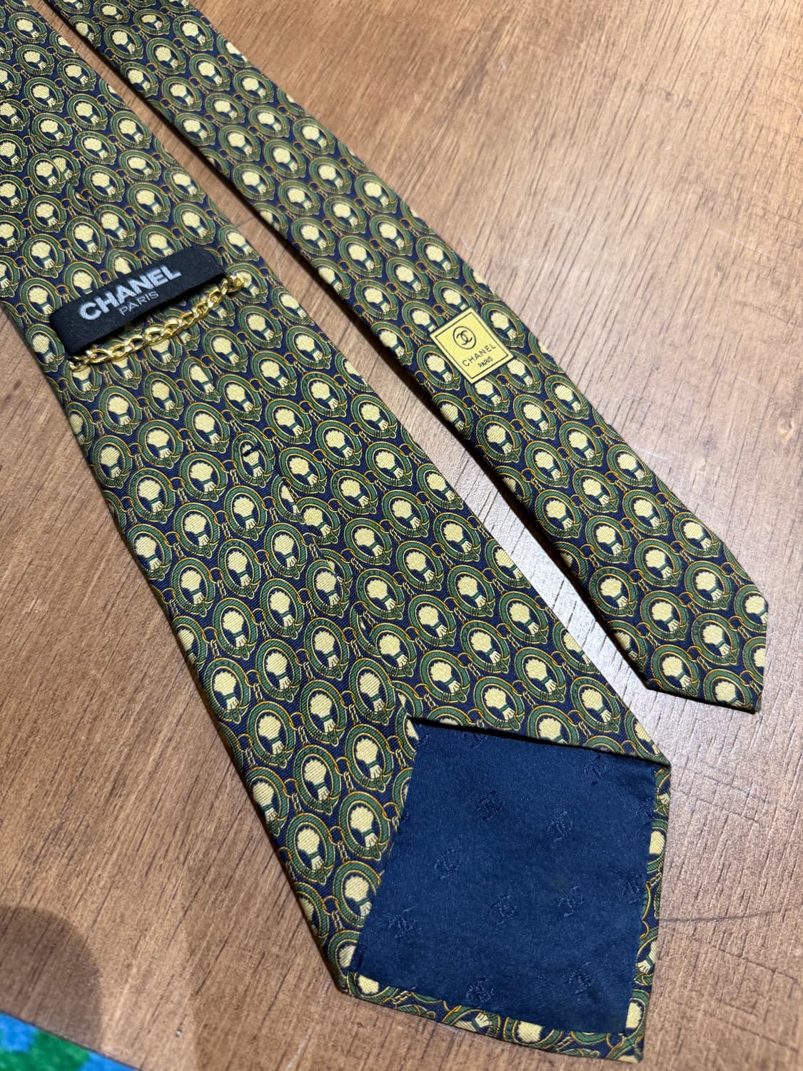 CHANEL 샤넬 silk 100% tie 상품이미지1
