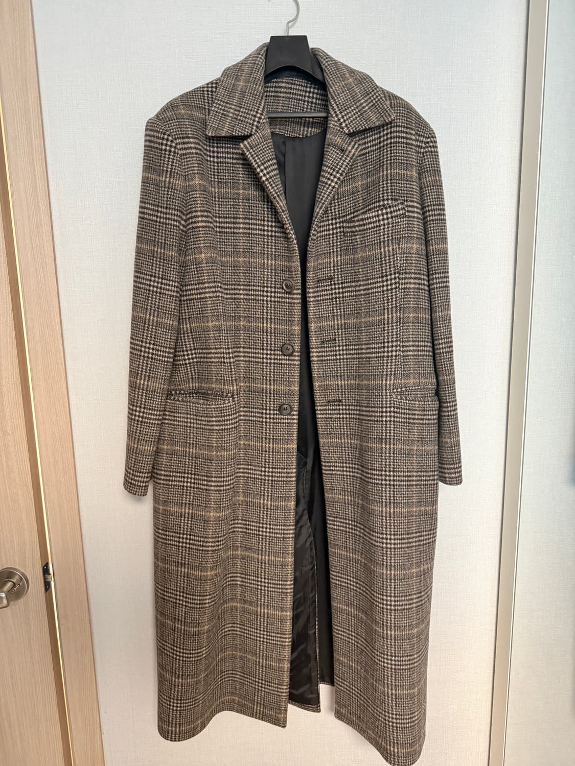 디앤써 울 체크코트(46사이즈) 상품이미지1