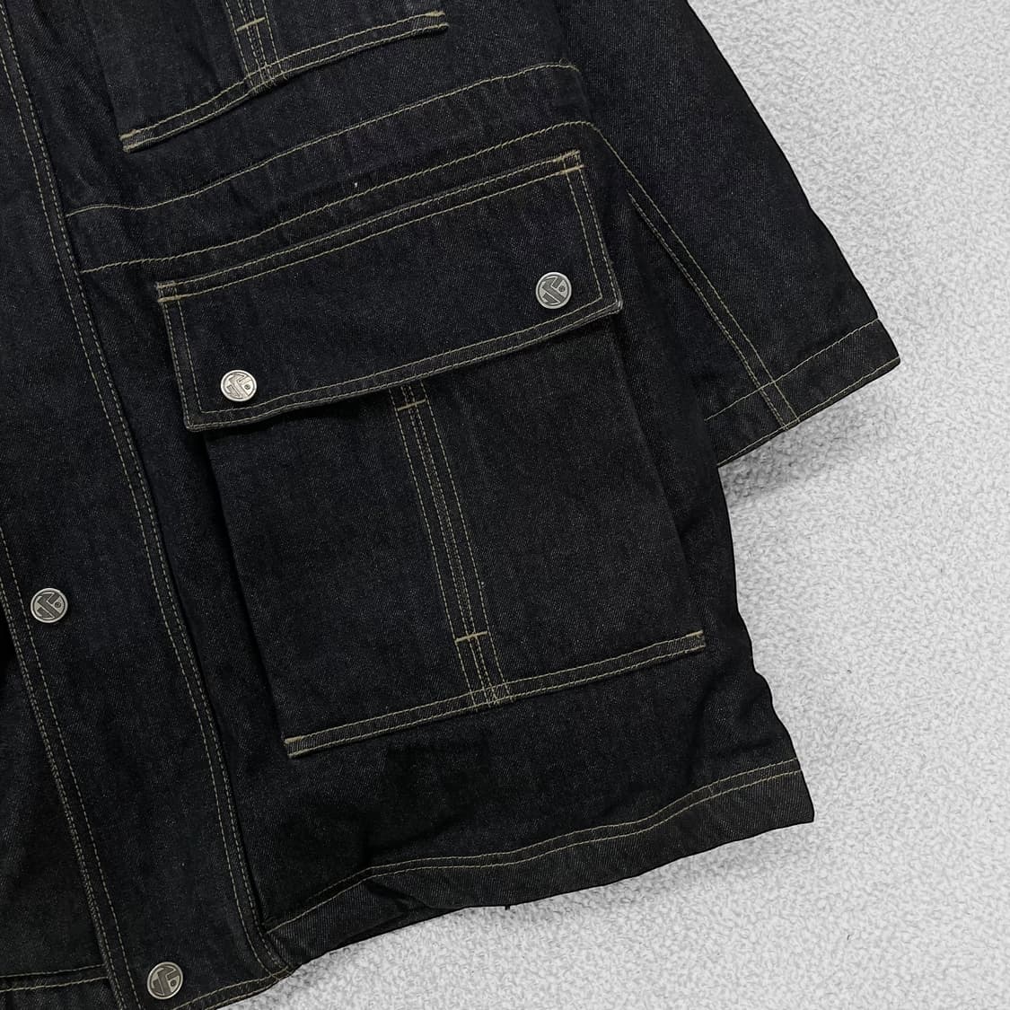 칼카니 올드스쿨 데님 점퍼 퍼 패딩  상품이미지3