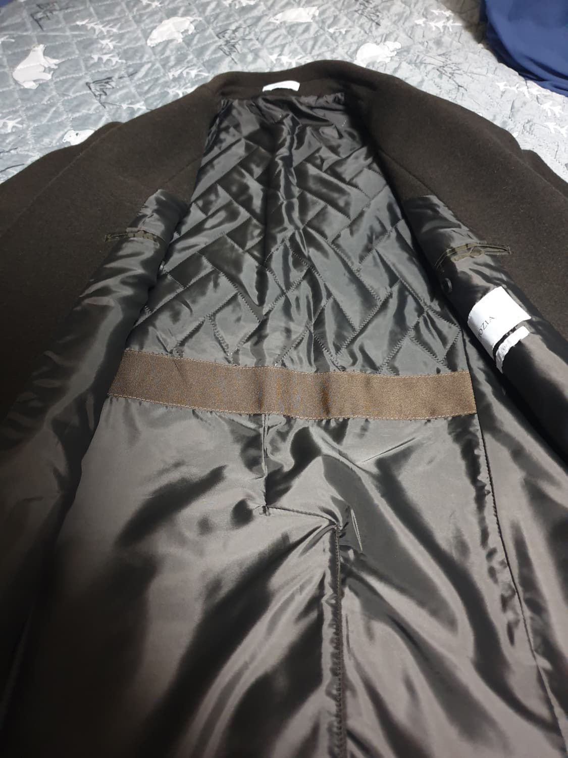 지오지아 울 슬림핏 코트 모카 (95) 상품이미지3