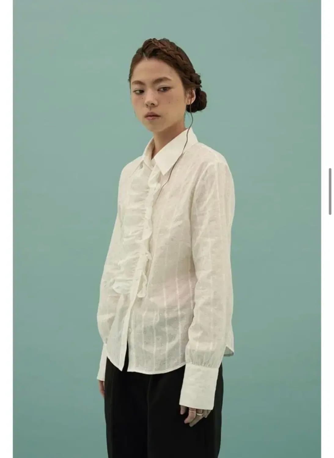 Teak 티크 러플 디테일 블라우스 ruffle detail blouse 상품이미지2