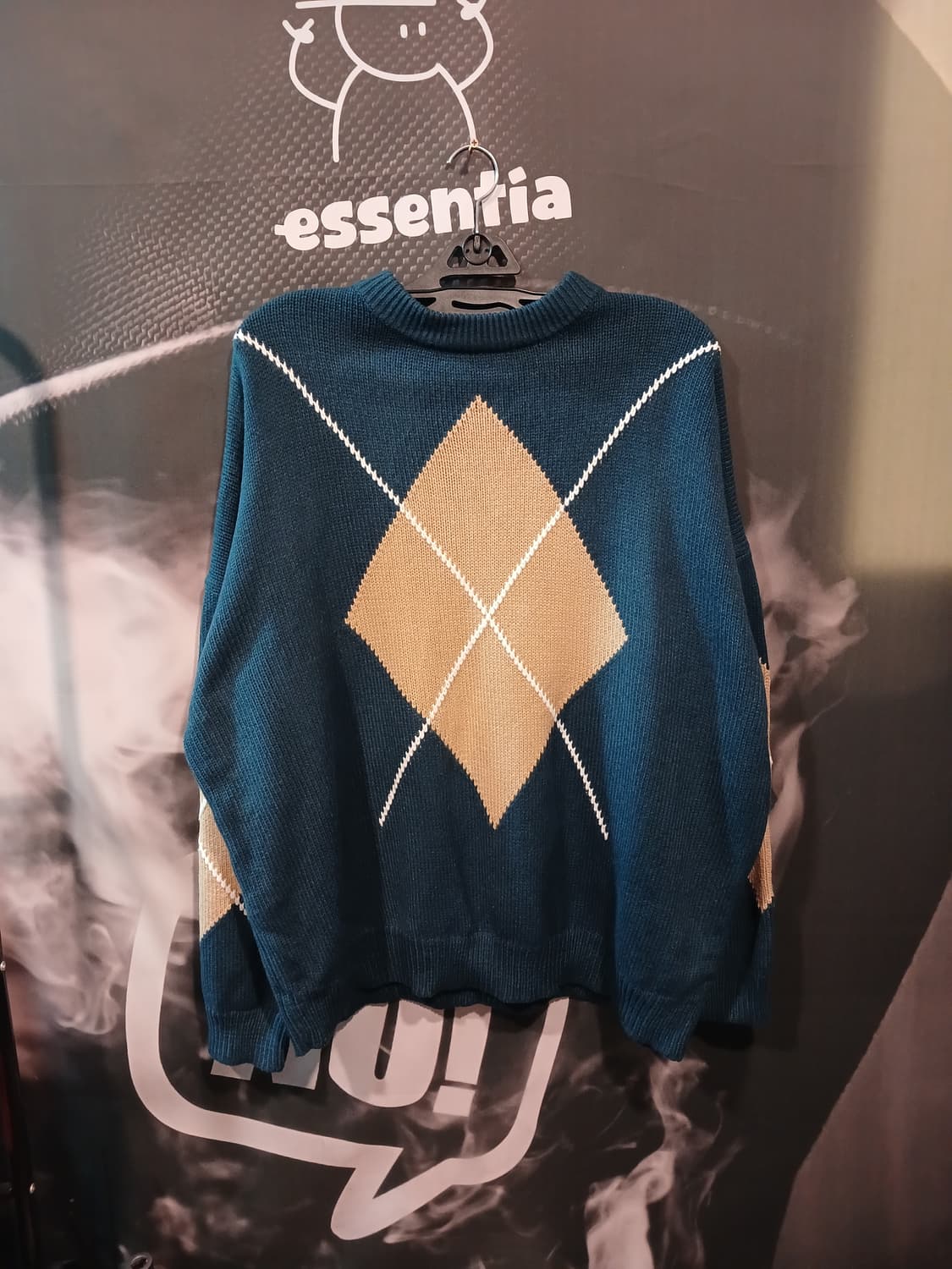 아가일 패턴 나트 스웨터 상품이미지1