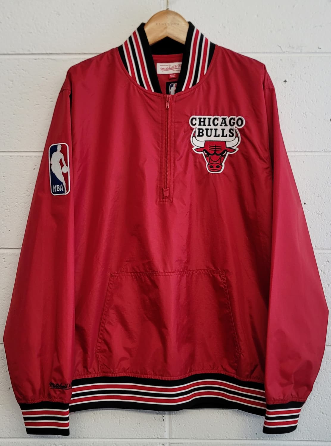 미첼엔네스 올드스쿨 NBA 시카고불스 아노락자켓(웜업풀오버자켓) 판매 상품이미지1