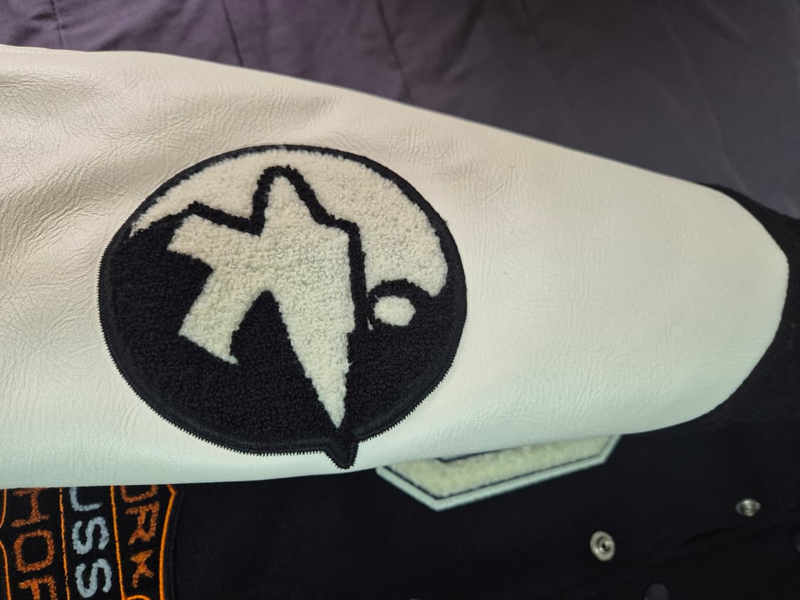 스투시 x 아워레가시 x 데님 티어스 TTL 바시티 자켓 블랙 S 상품이미지2