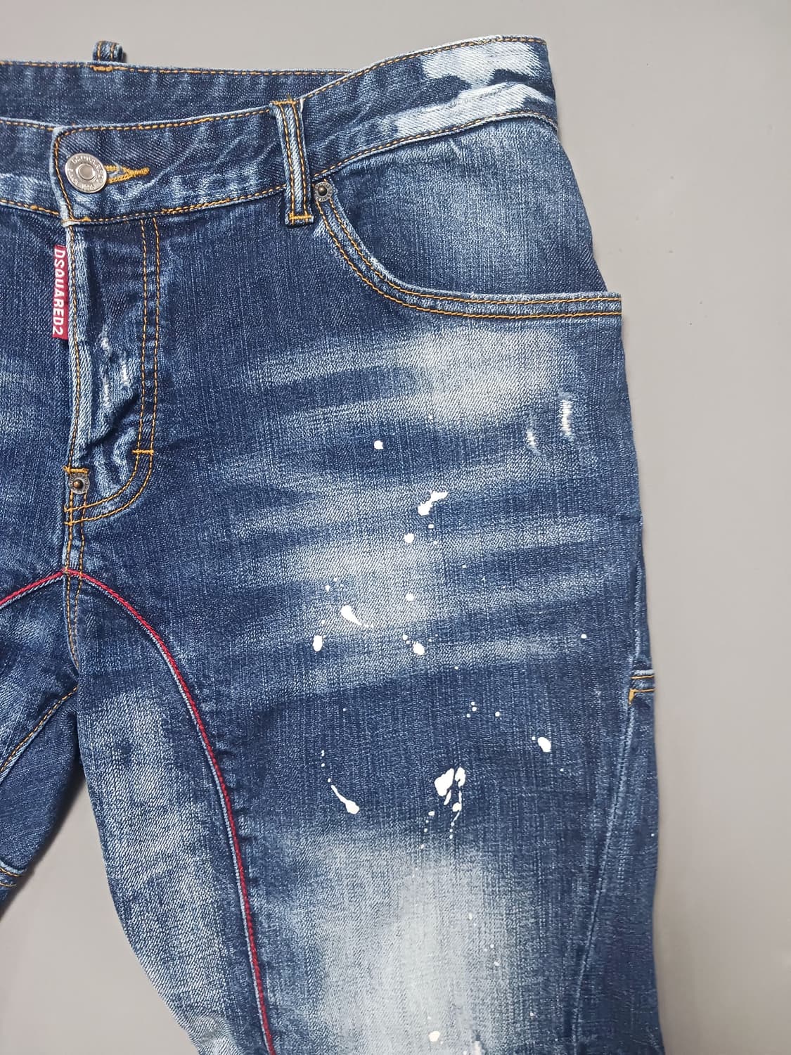 [48] 디스퀘어드2 레드스티치 타이디바이커진 청바지 32 33 상품이미지4