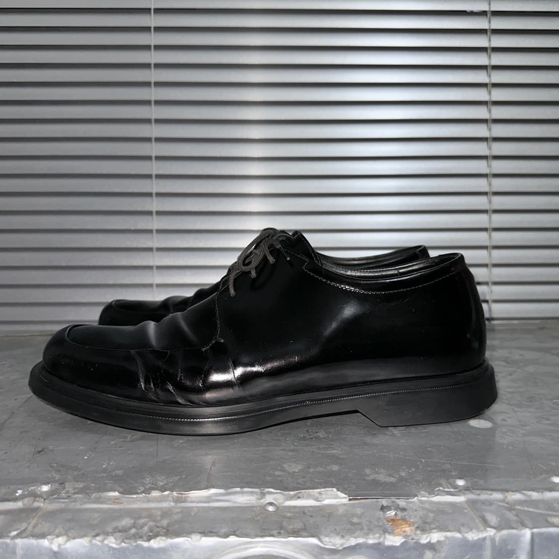 00s 빈티지 블랙 프라다 스포츠 플랫폼 레이스업 슈즈 상품이미지3