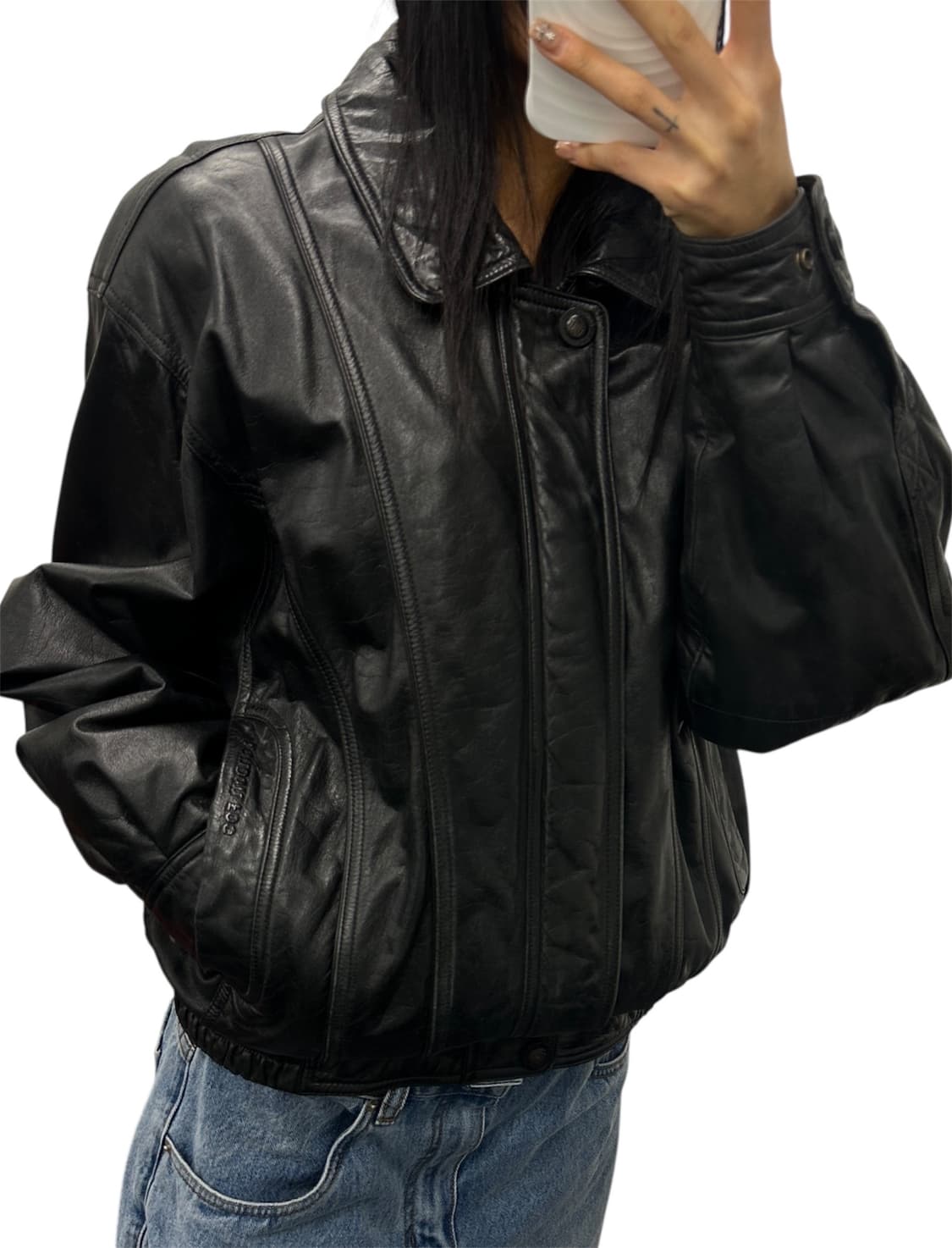 헤일리비버//런던포그 리얼레더 가죽 자켓 상품이미지1