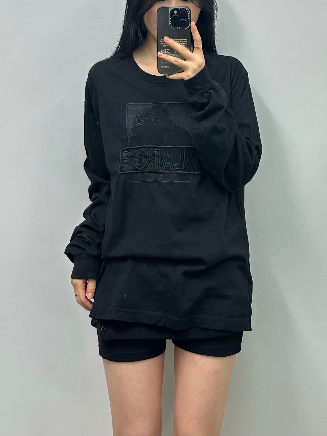 Xlarge 엑스라지 빅로고 블랙 롱슬리브 긴팔티 상품이미지1