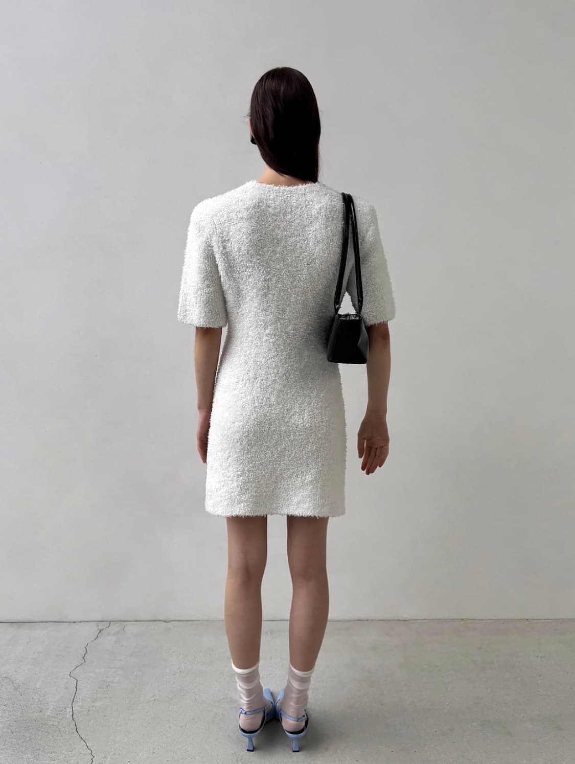 드래곤블루스 실루엣 니트 원피스 - 아이보리 S 상품이미지2