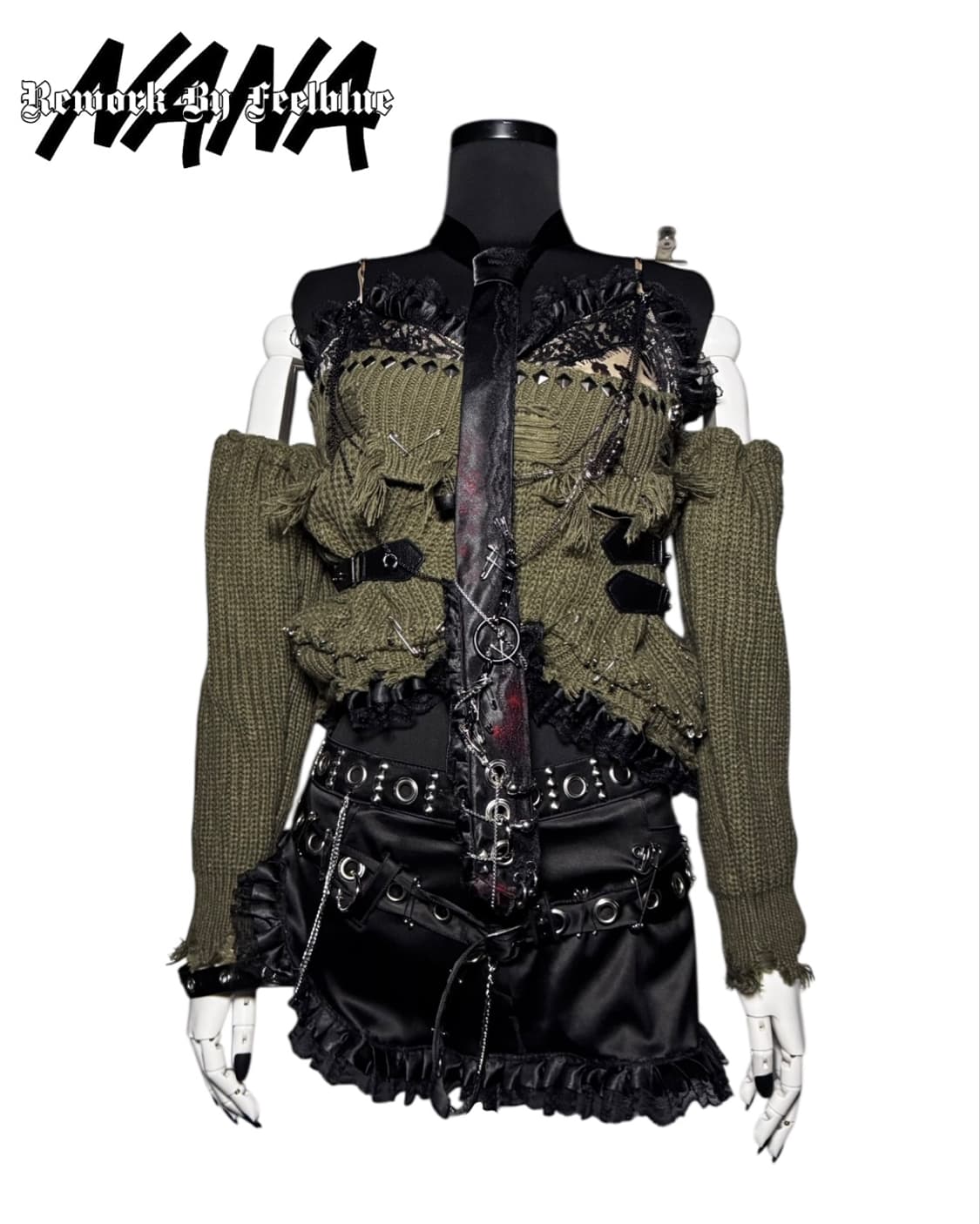 REWORK 032  CHAIN BURN GRUNGE PUNK SET 상품이미지7