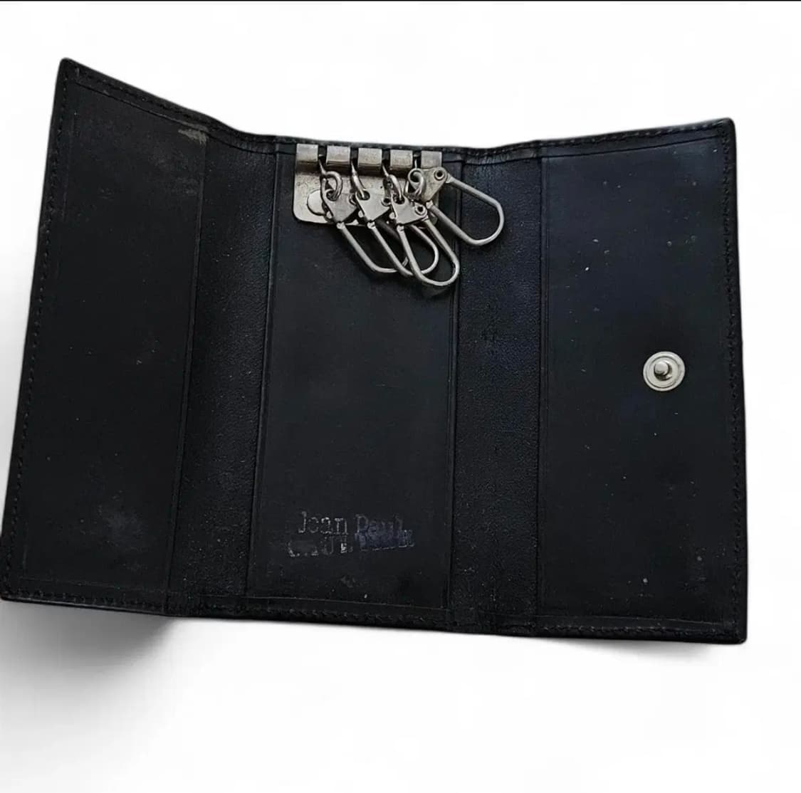 장폴고티에 메탈 플레이트 가죽 키체인 지갑 상품이미지4