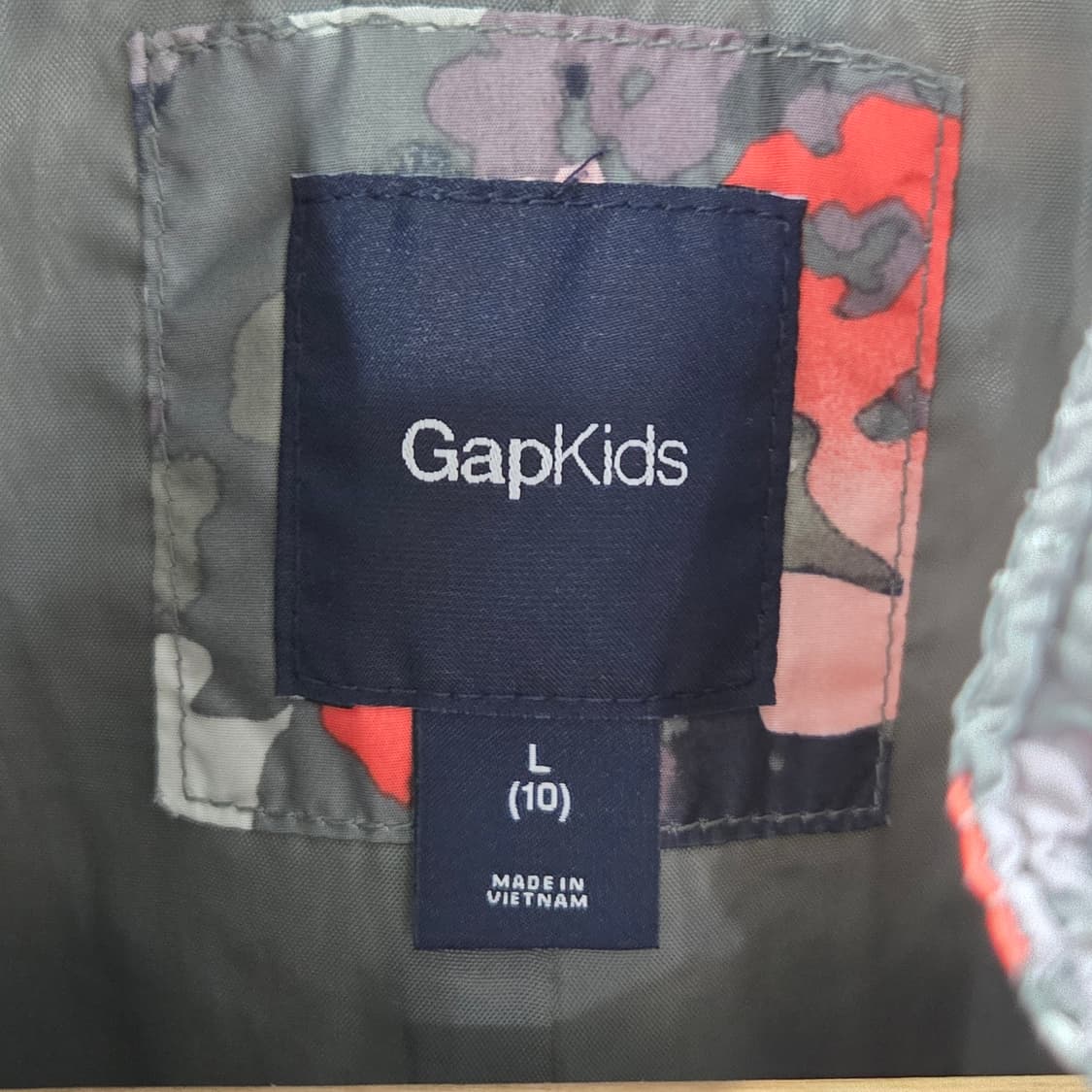 갭 키즈 플라워 패턴 퀼팅 자켓 L/10 상품이미지2