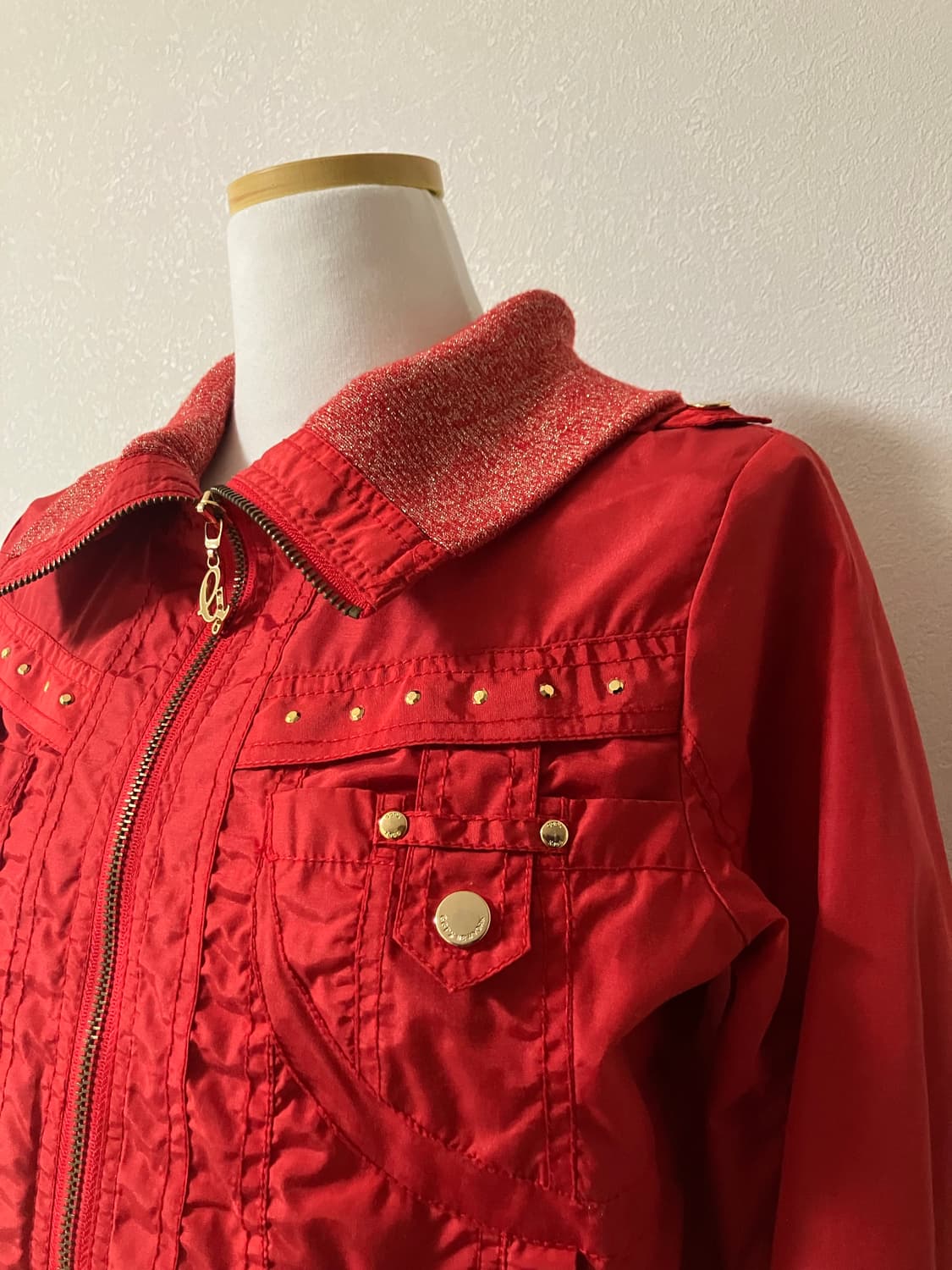 GGPX 지지피엑스 나일론 크롭 항공점퍼 y2k 오네갸루 라떼갸루 상품이미지3