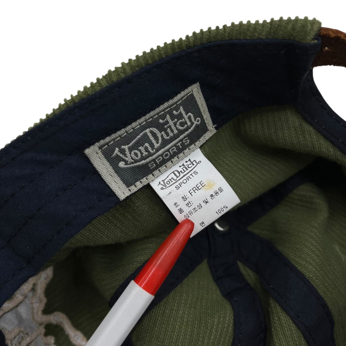 본더치 y2k 말차맛 코듀로이 볼캡 상품이미지8