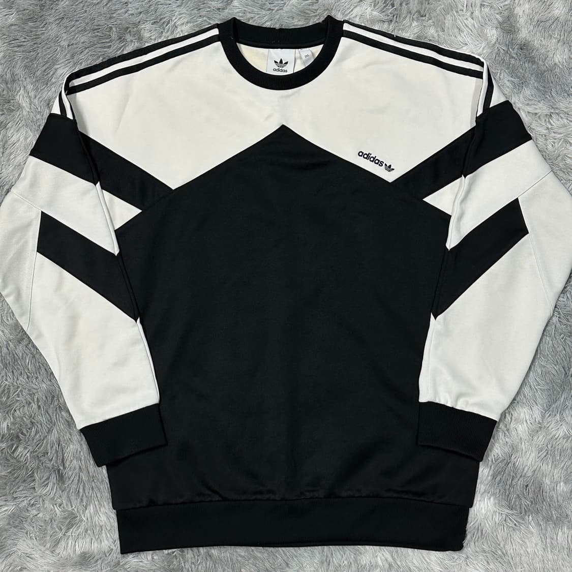 아디다스 트랙탑 크루 맨투맨 오레오 2XL 상품이미지1