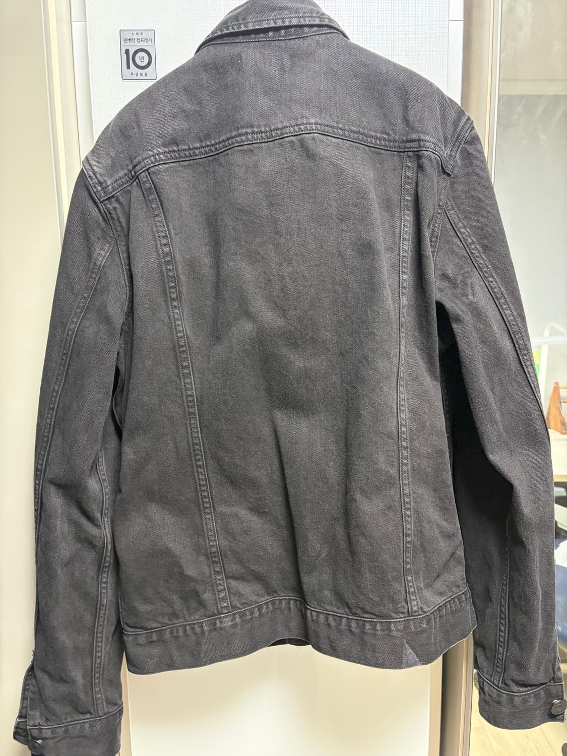 올세인츠 블랙 데님 자켓 M 100사이즈 상품이미지2