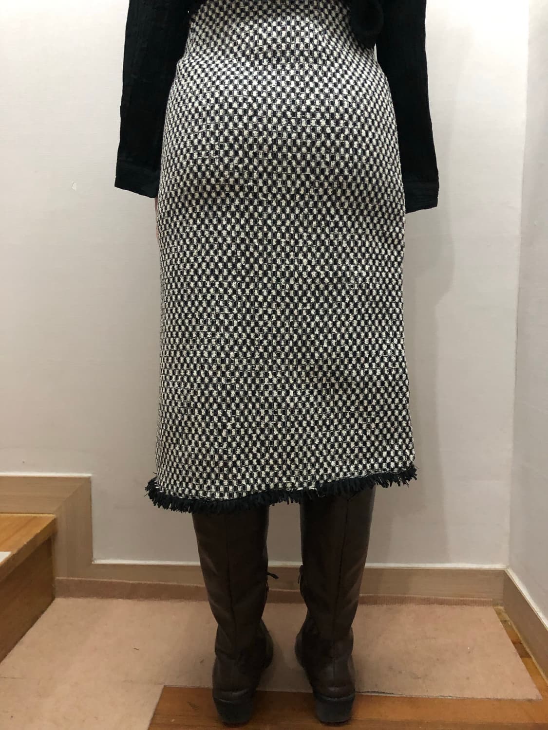 빈티지 블랙 버튼 스커트 상품이미지9