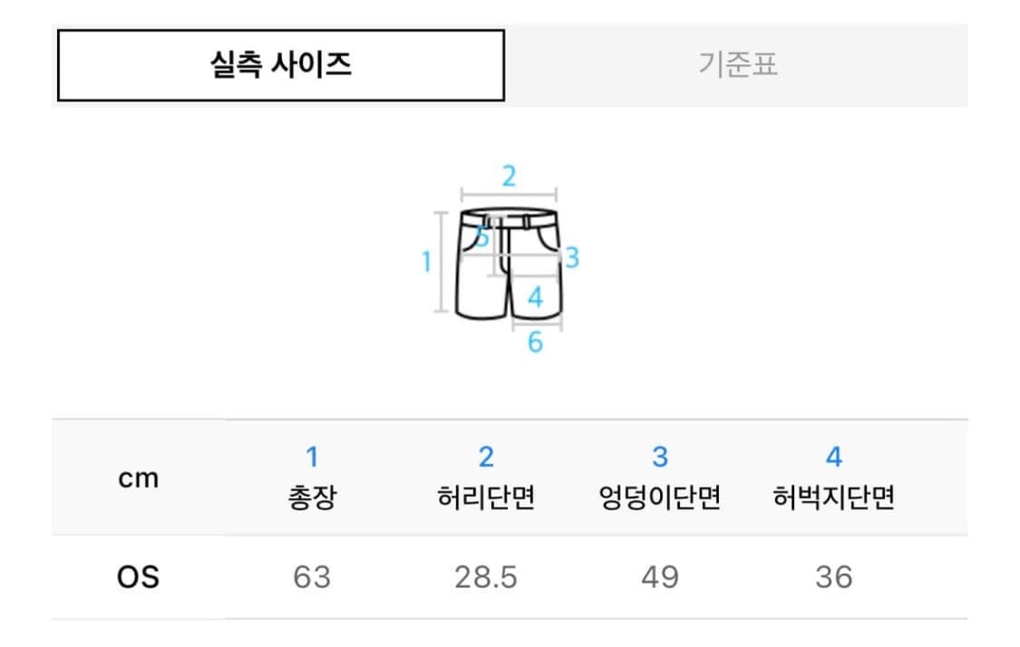 오호스 러프컷 하프팬츠 차콜 상품이미지2