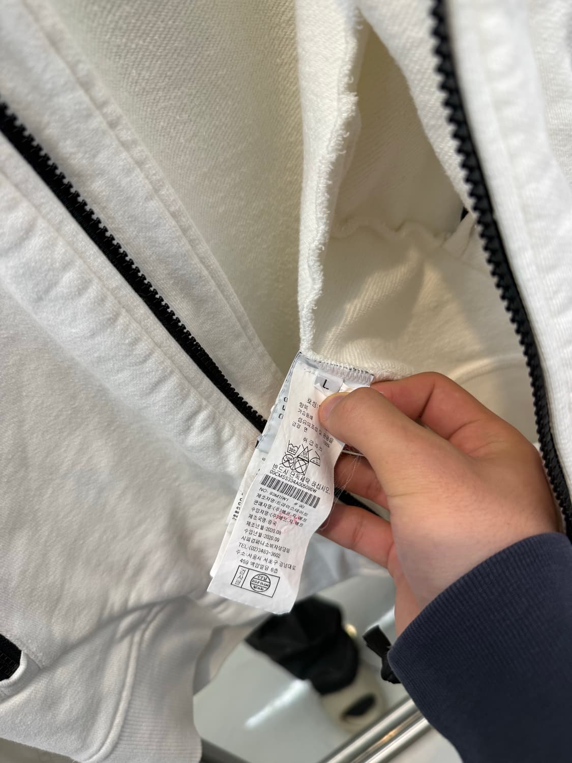 CP컴퍼니 화이트 고글 후드집업  상품이미지3