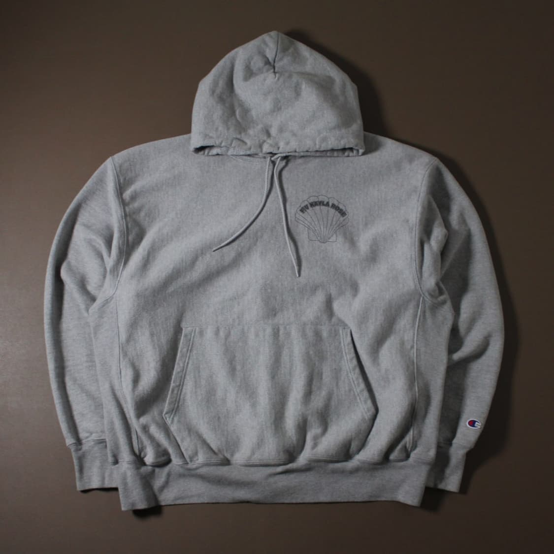 Champion 챔피온 기모 그레이 후드티 상품이미지1