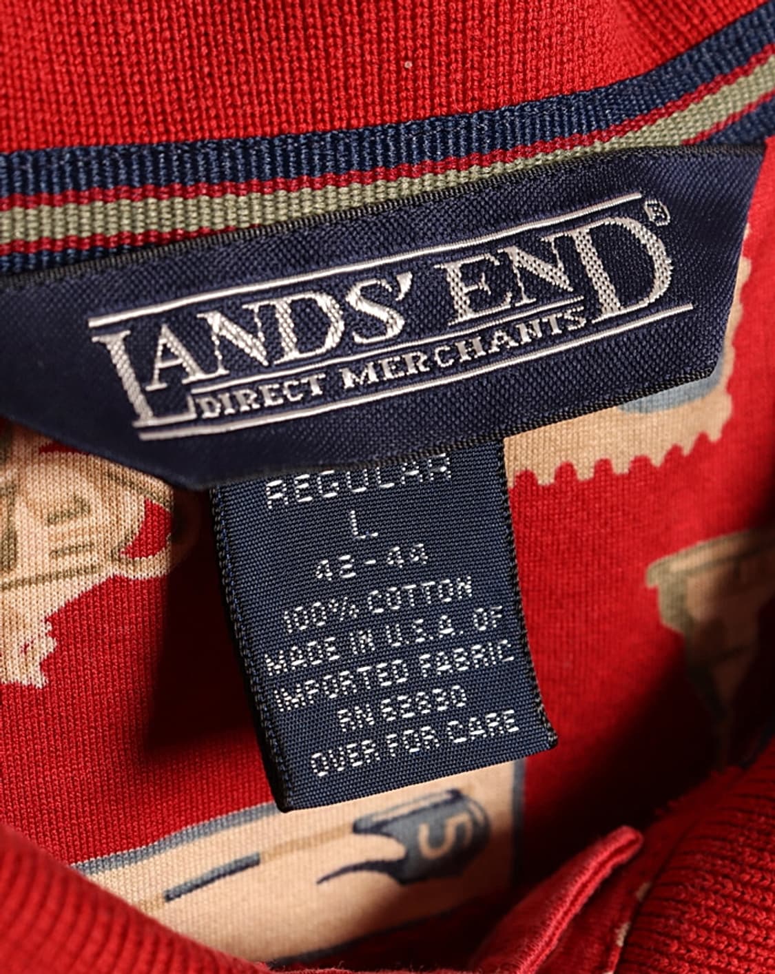 LANDS'END Pattern Pique Shirts 상품이미지7