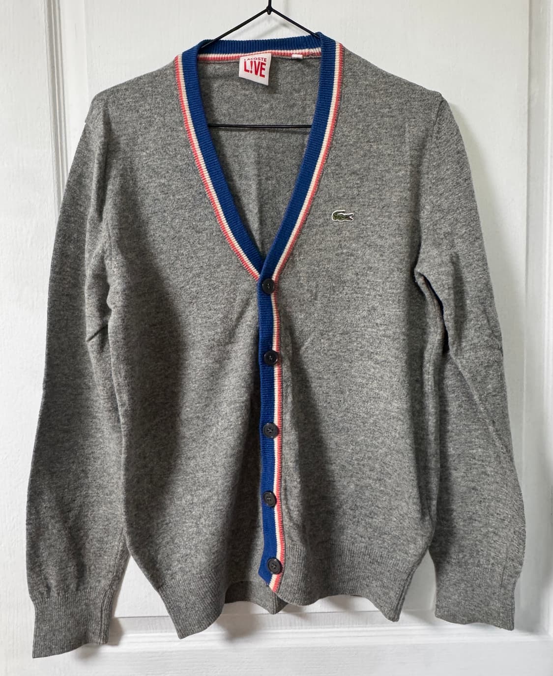 라코스테라이브 남여공용95 그레이 모 가디건 상품이미지1