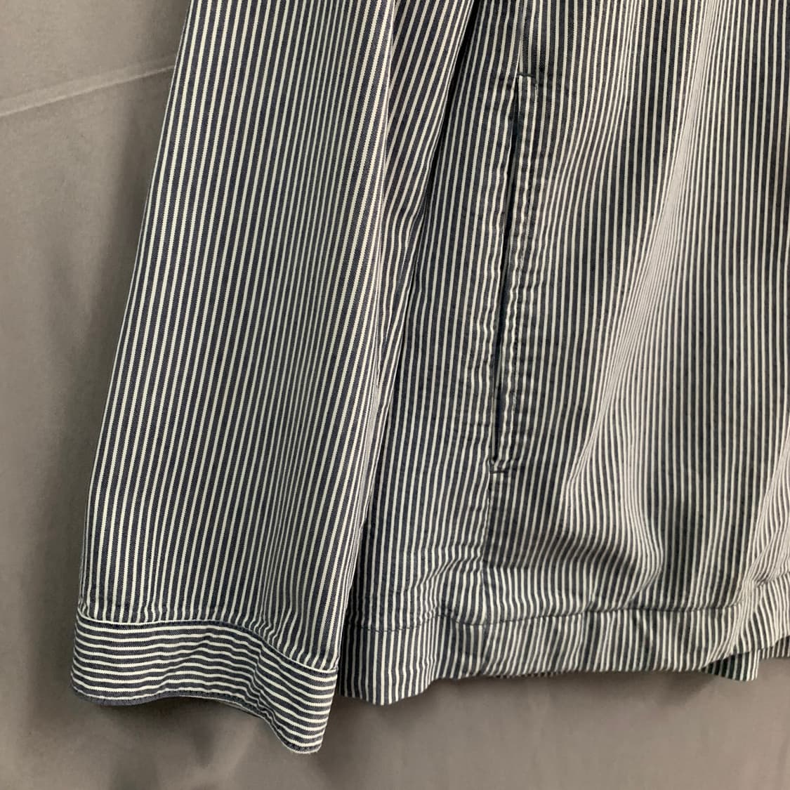 M 코오롱 시리즈 에피그램 위켄드 스트라이프 포켓 셔츠 자켓 셔켓 상품이미지5