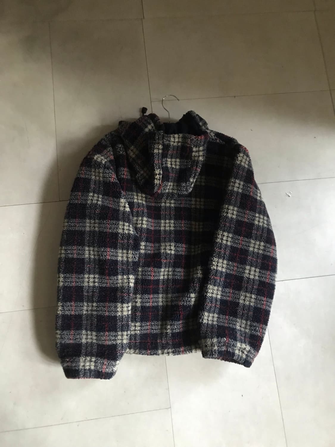 리 체크 후리스 점퍼 상품이미지7